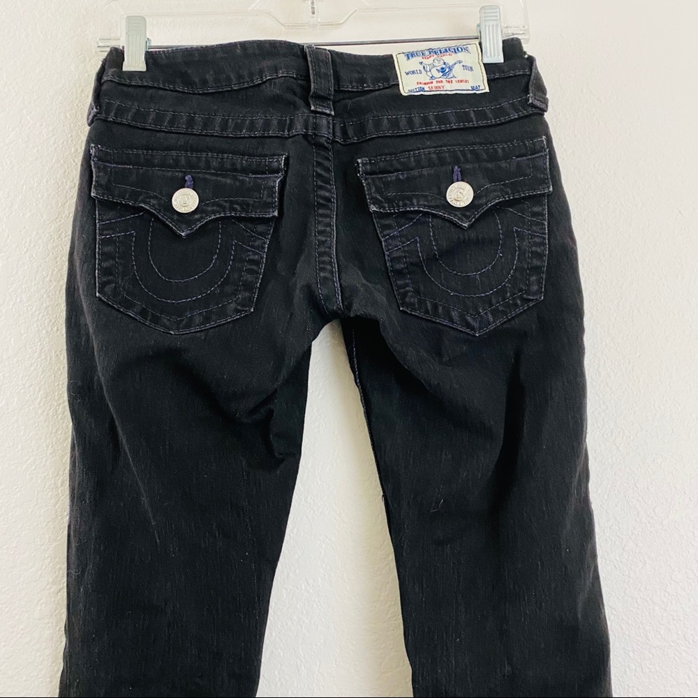 True Religion Skinny Super Vixen Black Jean
